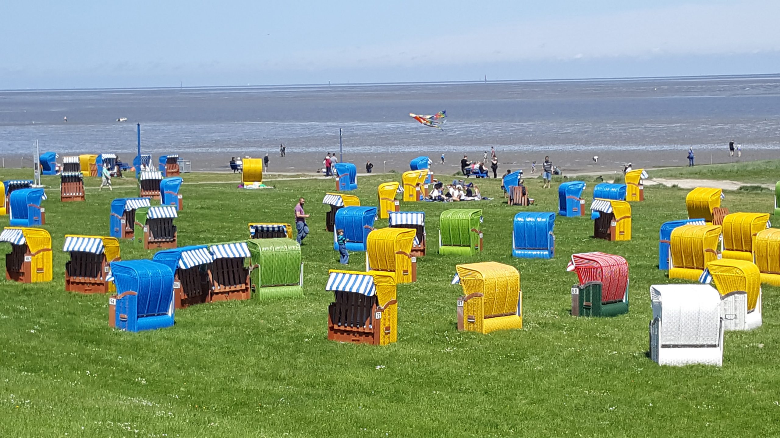 Strandkörbe an der Nordsee